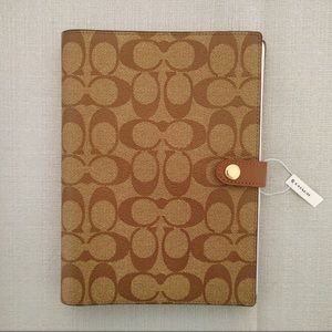 Coach Notebook in Signature Canvas w/ Leather
Details